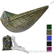 Yes4All Lightweight Double Camping Hammock with Carry Bag (Black) 566637616